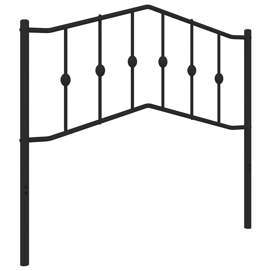 Tête de lit de remplacement métal noir 100 cm - 2