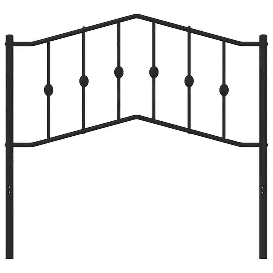 Tête de lit de remplacement métal noir 100 cm - 4
