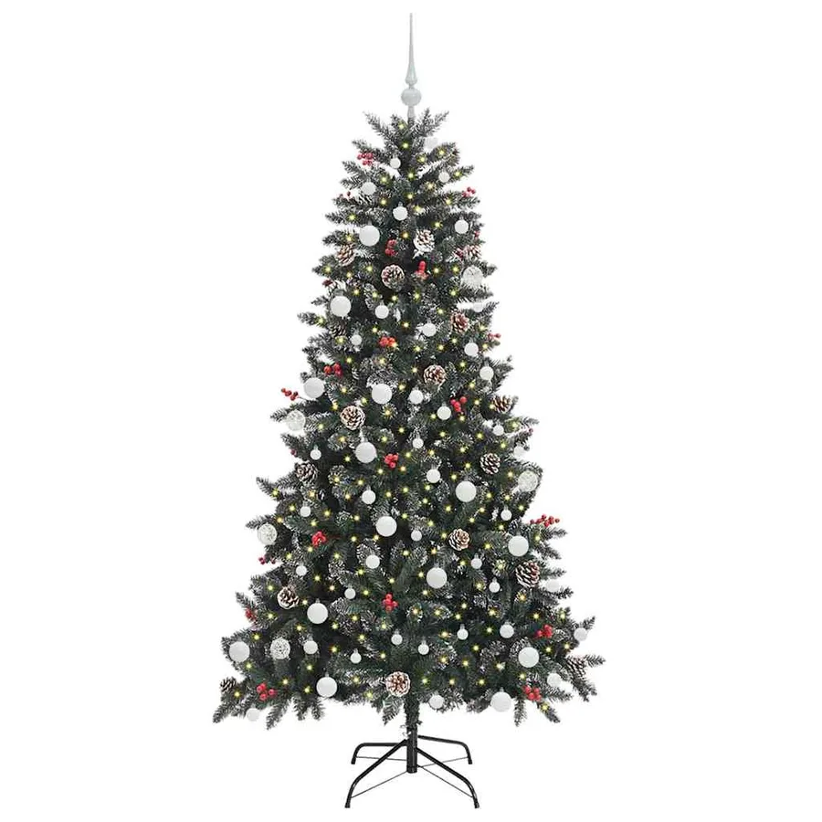 Sapin de Noël artificiel Vert 180 cm PVC, plastique et acier - 3
