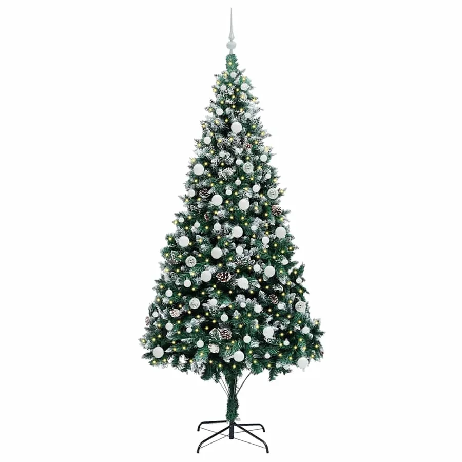 Sapin de Noël artificiel Vert 210 cm PVC, Acier et Plastique - 3