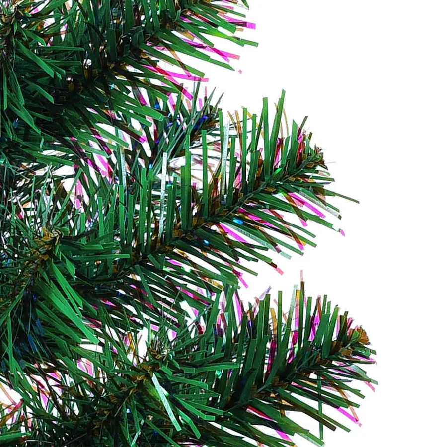 Sapin de Noël artificiel pré-éclairé Vert 210 cm PVC et métal - 10