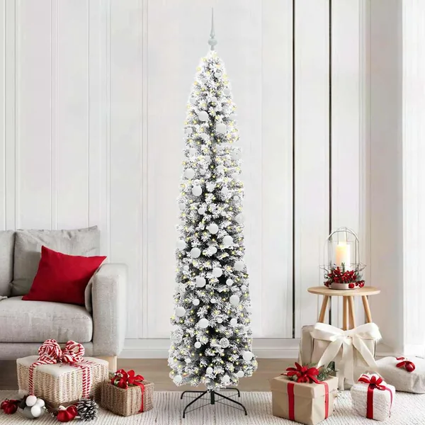 Sapin de Noël artificiel Vert 210 cm PVC et acier et plastique