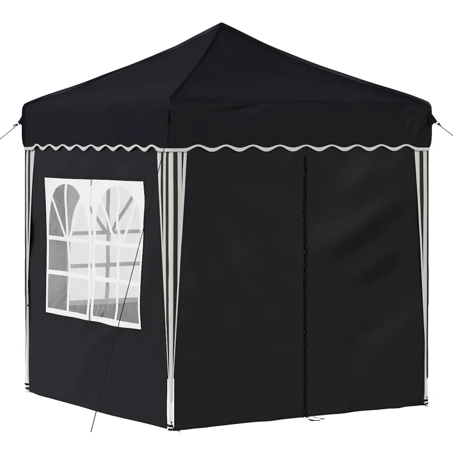 Tente de fête pop-up 195 x 195 x 245 cm Anthracite Tissu Oxford - 5