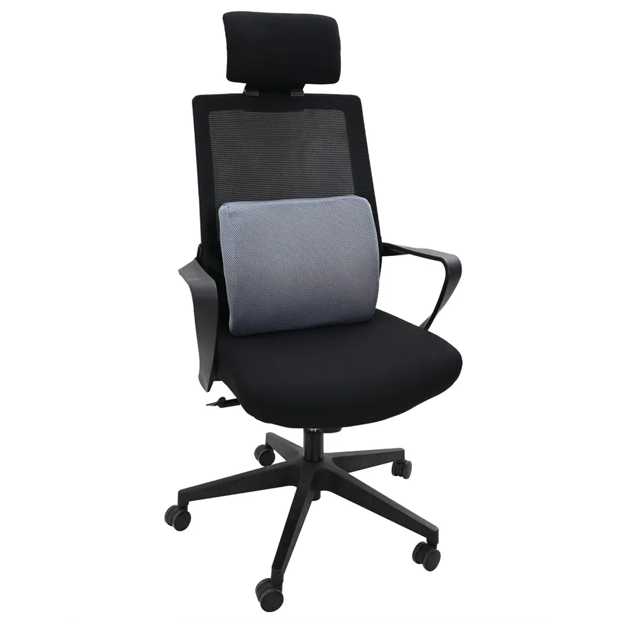 Coussin dorsal Gris Mousse à mémoire de forme 36 x 30 x 12 cm - 2