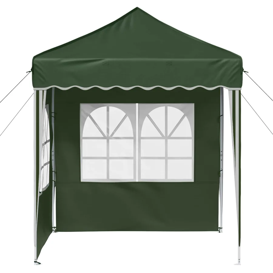 Tente de fête pop-up 195 x 195 x 245 cm Vert Tissu Oxford - 6