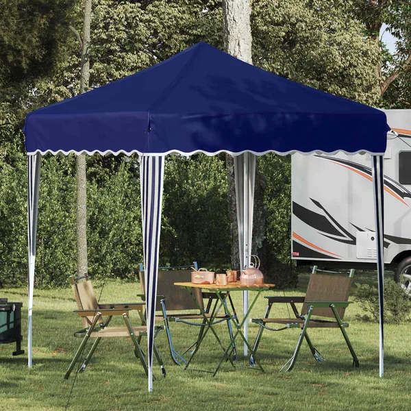 Tente de fête pop-up 195 x 195 x 245 cm Bleu Tissu Oxford
