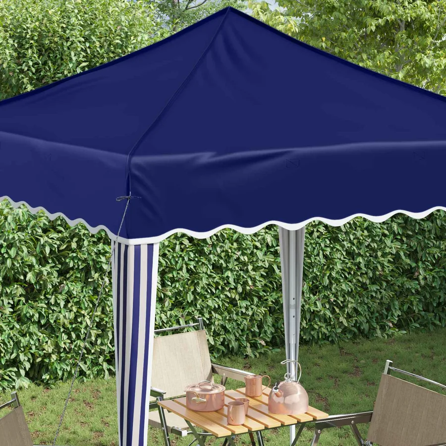 Tente de fête pop-up 195 x 195 x 245 cm Bleu Tissu Oxford - 4