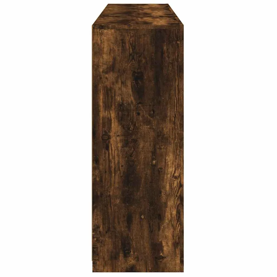 Buffets avec lumières LED 3 pcs chêne fumé bois d'ingénierie - 9