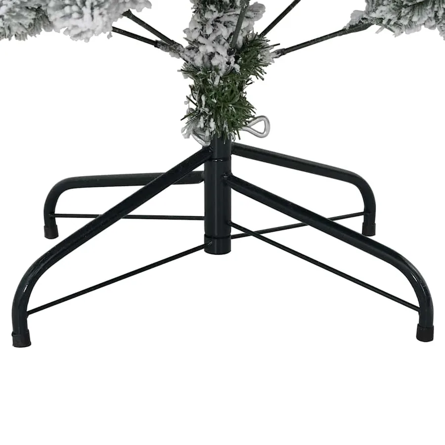 Sapin de Noël artificiel Vert et blanc 150 cm PVC et métal - 16