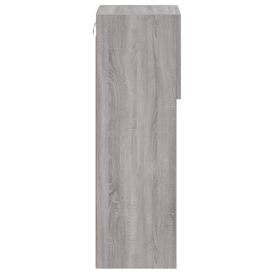Meuble TV avec lumières LED sonoma gris 30,5x30x90 cm - 10