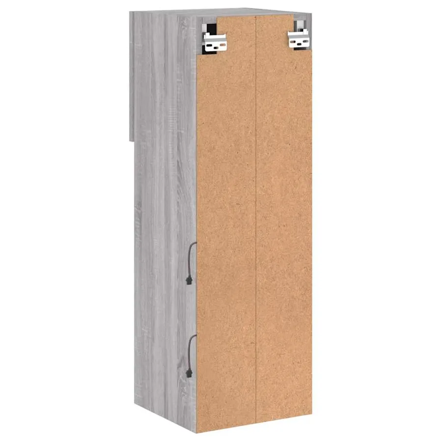 Meuble TV avec lumières LED sonoma gris 30,5x30x90 cm - 11