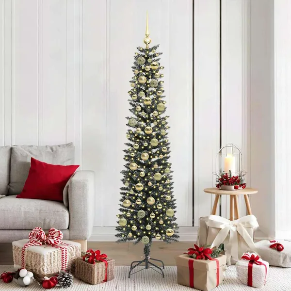 Sapin de Noël artificiel Vert 180 cm PVC, plastique et acier