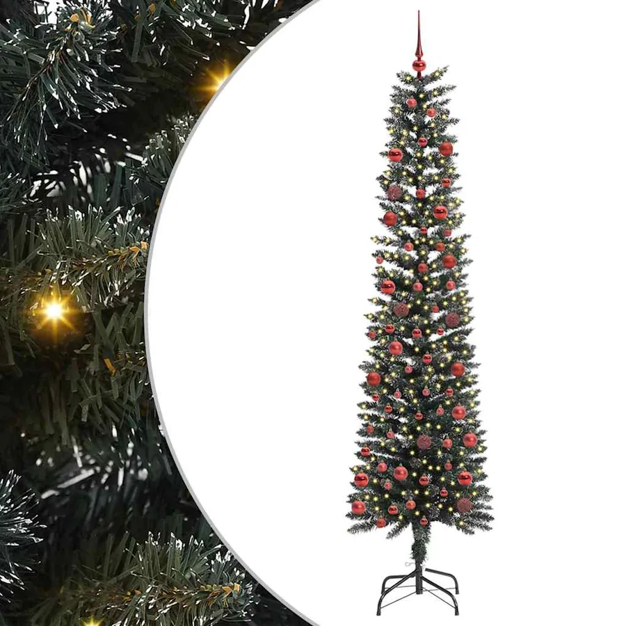 Sapin de Noël artificiel Vert 210 cm PVC, plastique et acier