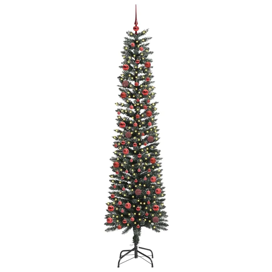 Sapin de Noël artificiel Vert 210 cm PVC, plastique et acier - 2