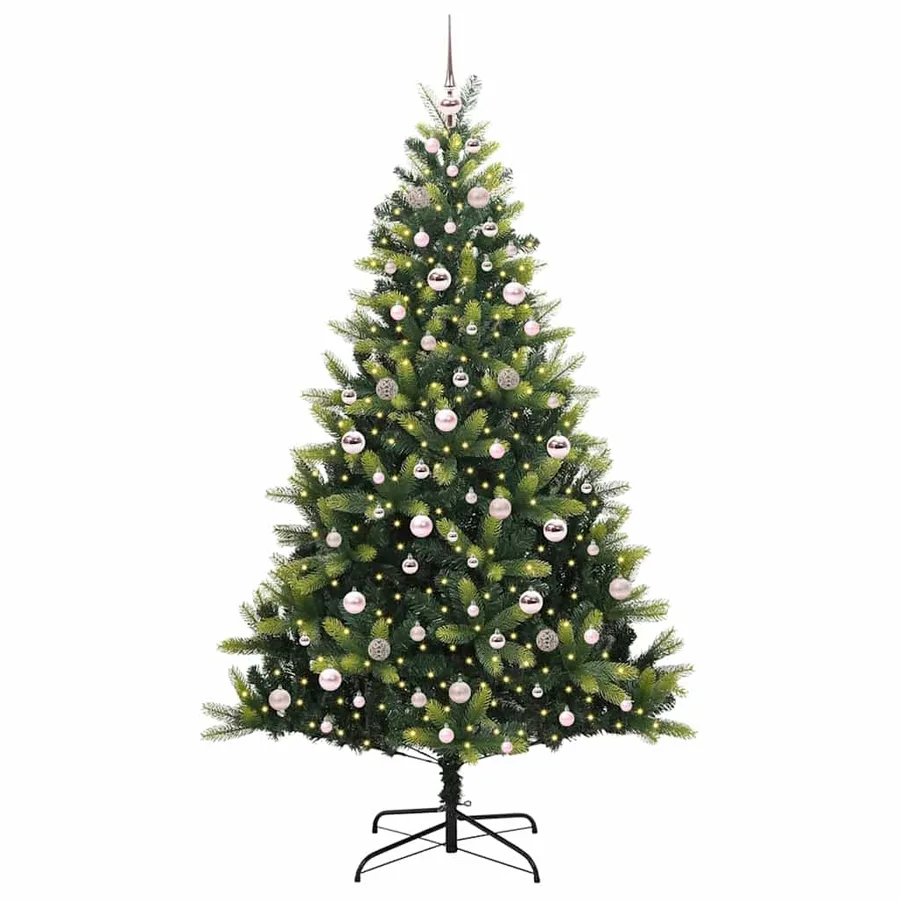 Arbre de Noël artificiel en silicone flexible 300 LEDs 210 cm - 3