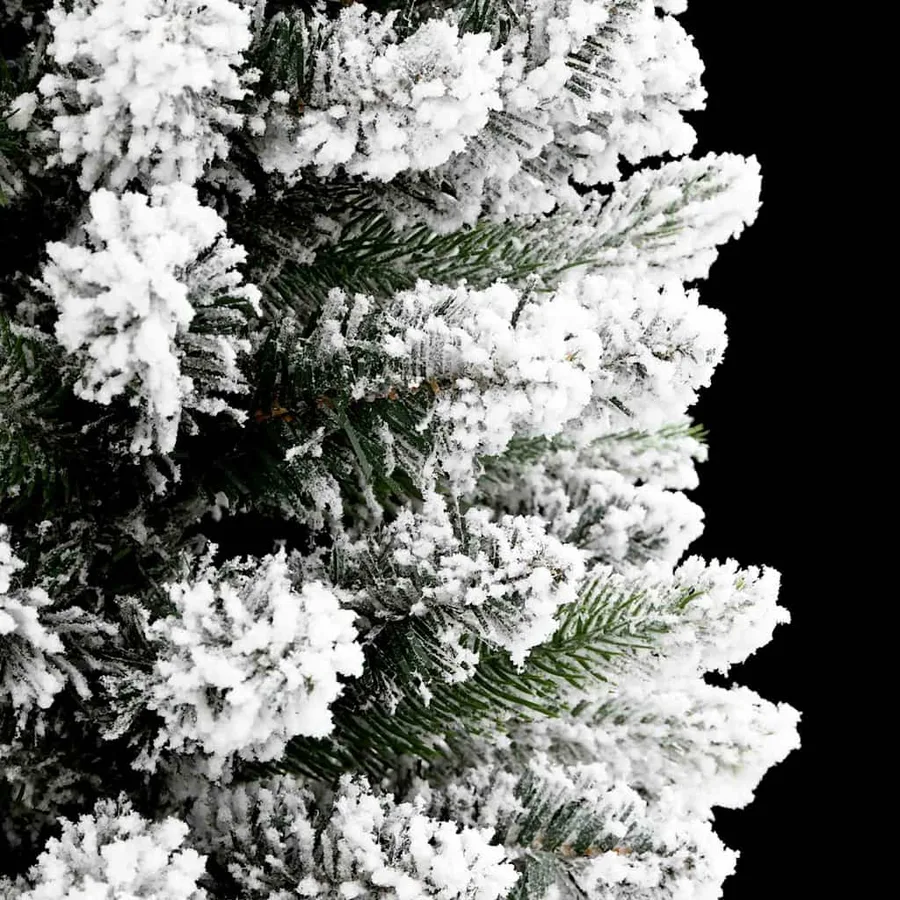 Sapin de Noël artificiel Blanc 210 cm PVC, métal et plastique - 10