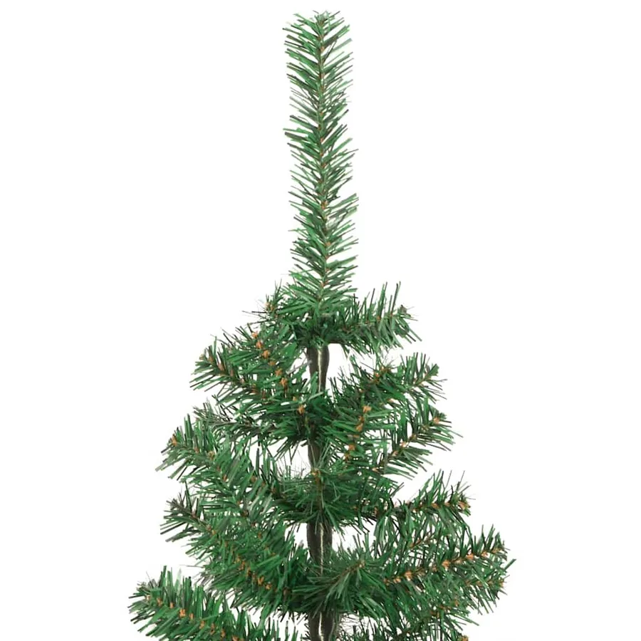 Sapin de Noël avec 300 LED avec support Vert 240 cm PVC - 11