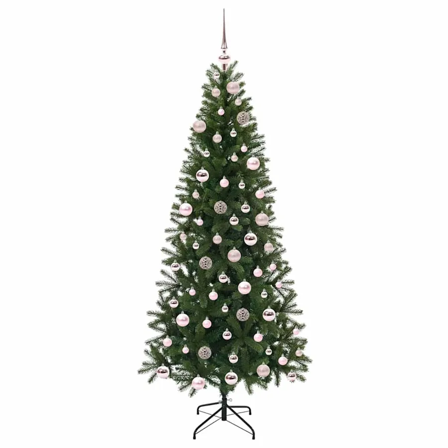 Sapin de Noël artificiel avec 300 LED Vert 180 cm PE et PVC - 4