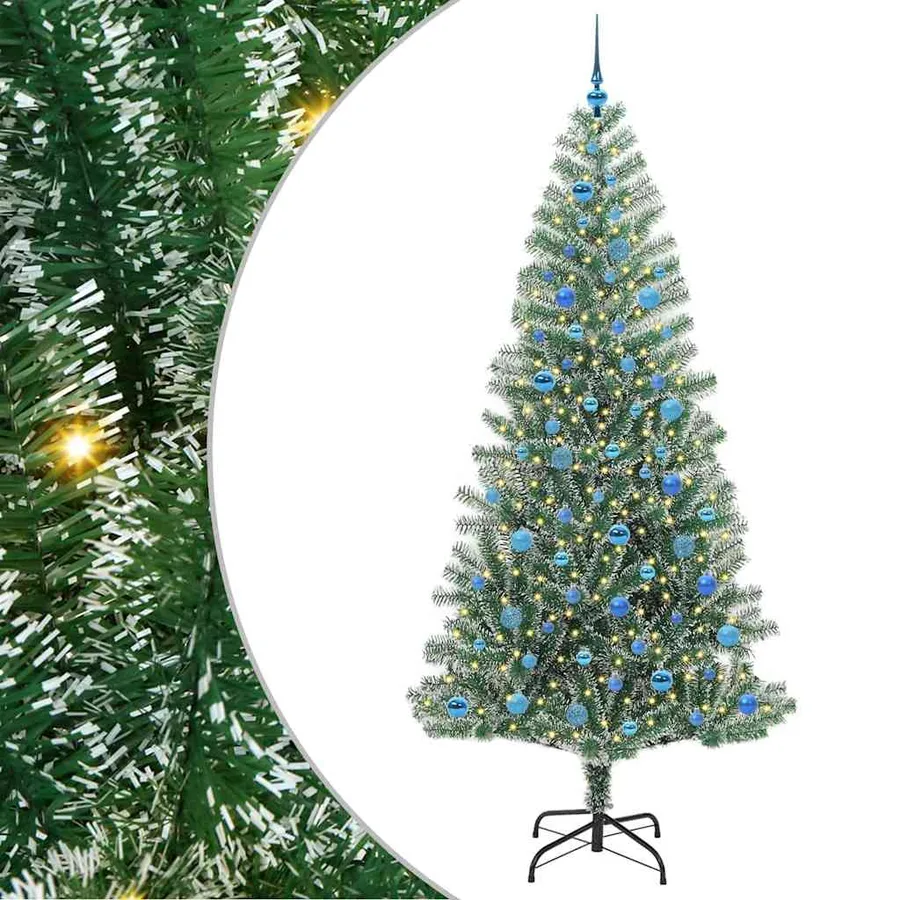 Arbre de Noël artificiel floconné de neige avec lumière LED - 2