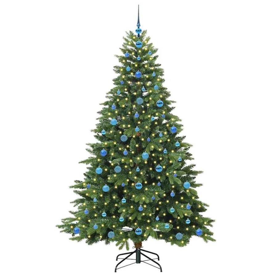 Sapin de Noël artificiel avec 300 LED Vert 210 cm PE et PVC - 3