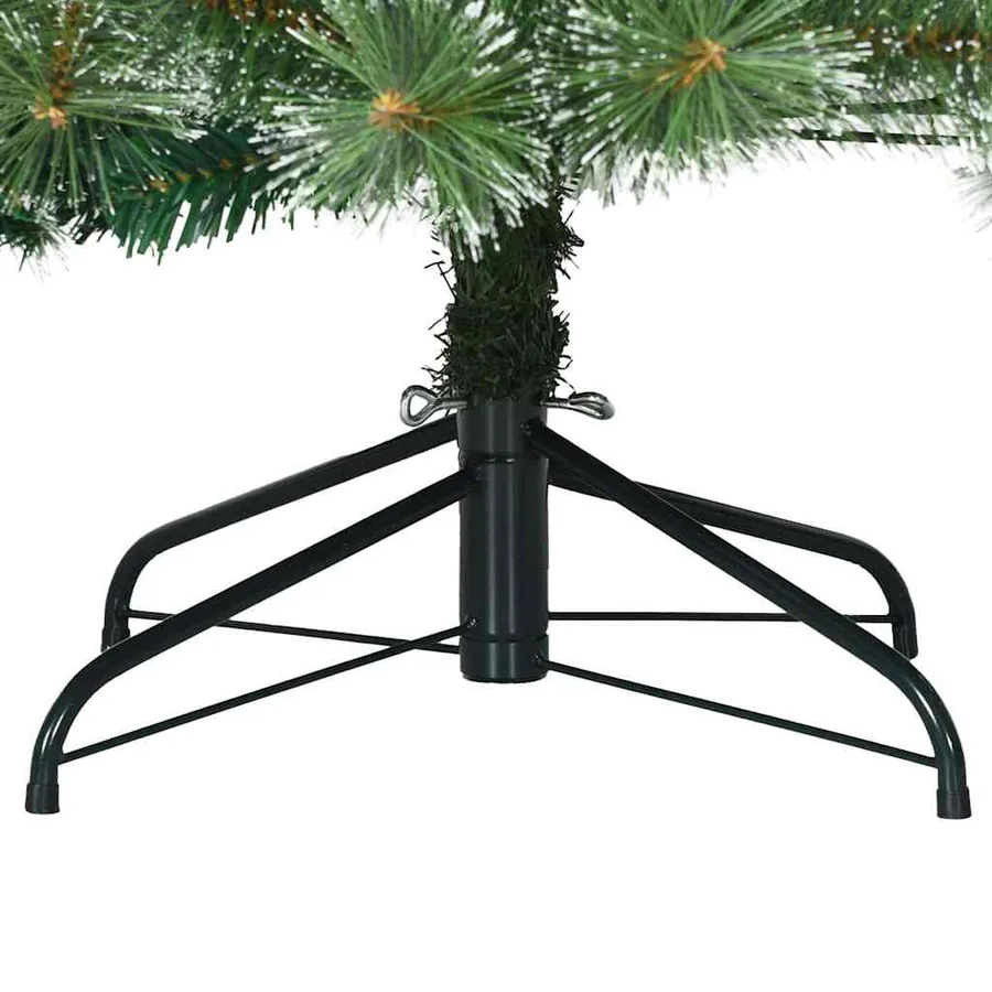 Sapin de Noël artificiel avec 300 LED Vert 210 cm PE et PVC - 12
