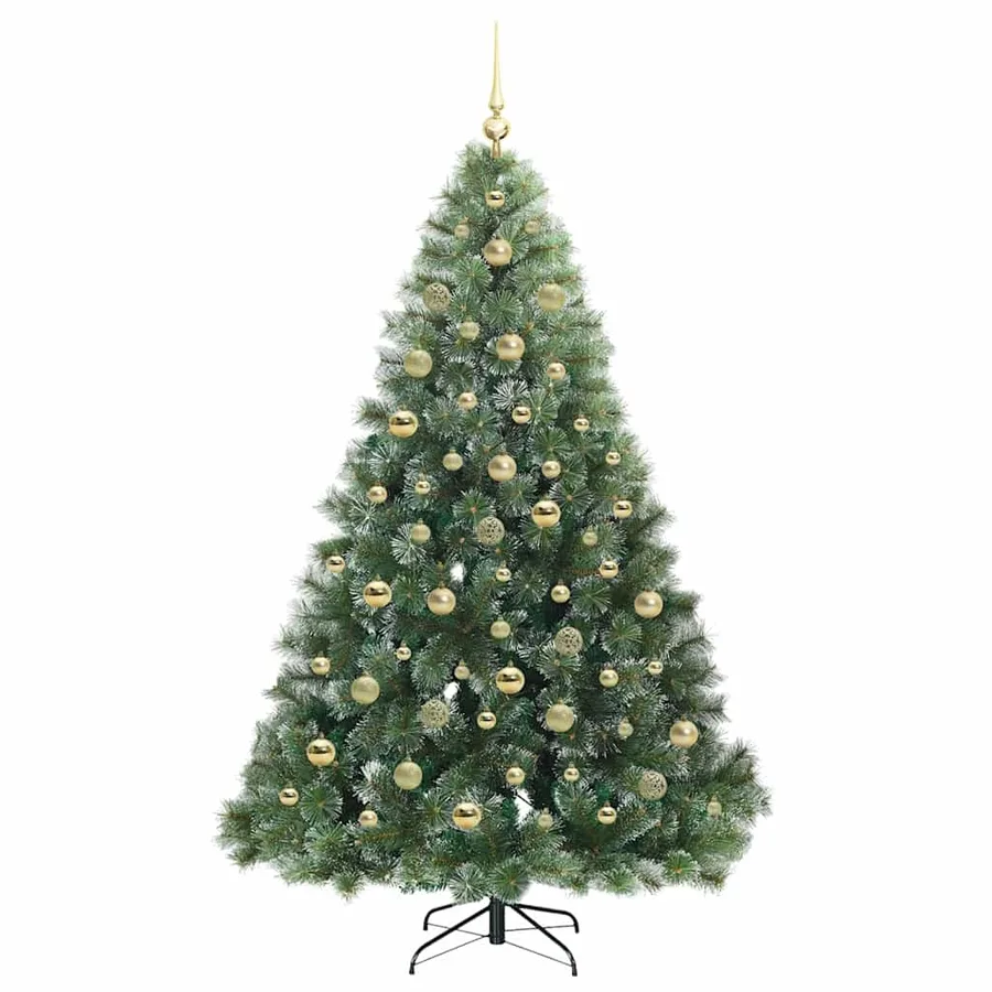 Sapin de Noël artificiel avec 300 LED Vert 210 cm PE et PVC - 4