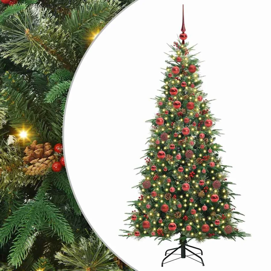 Sapin de Noël Artificiel à Branches Articulées Vert 180 cm - 2