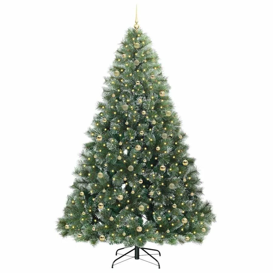 Sapin de Noël artificiel avec 300 LED Vert 240 cm PE et PVC - 3