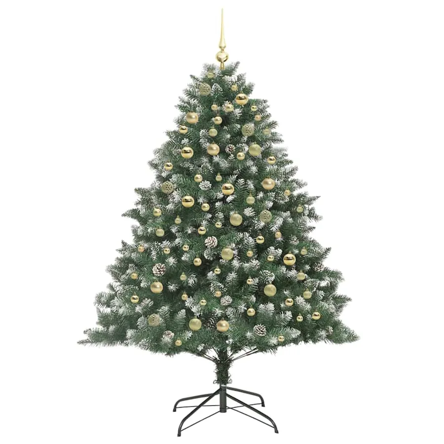 Sapin de Noël artificiel Vert 180 cm PVC, plastique et acier - 4