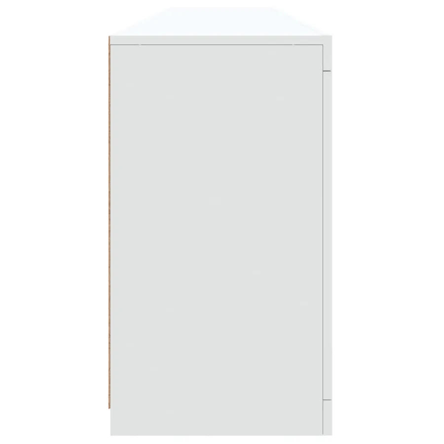 Buffet avec lumières LED blanc 202x37x67 cm - 7