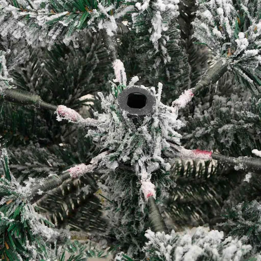 Sapin de Noël Artificiel à Branches Articulées Blanc 210 cm - 14