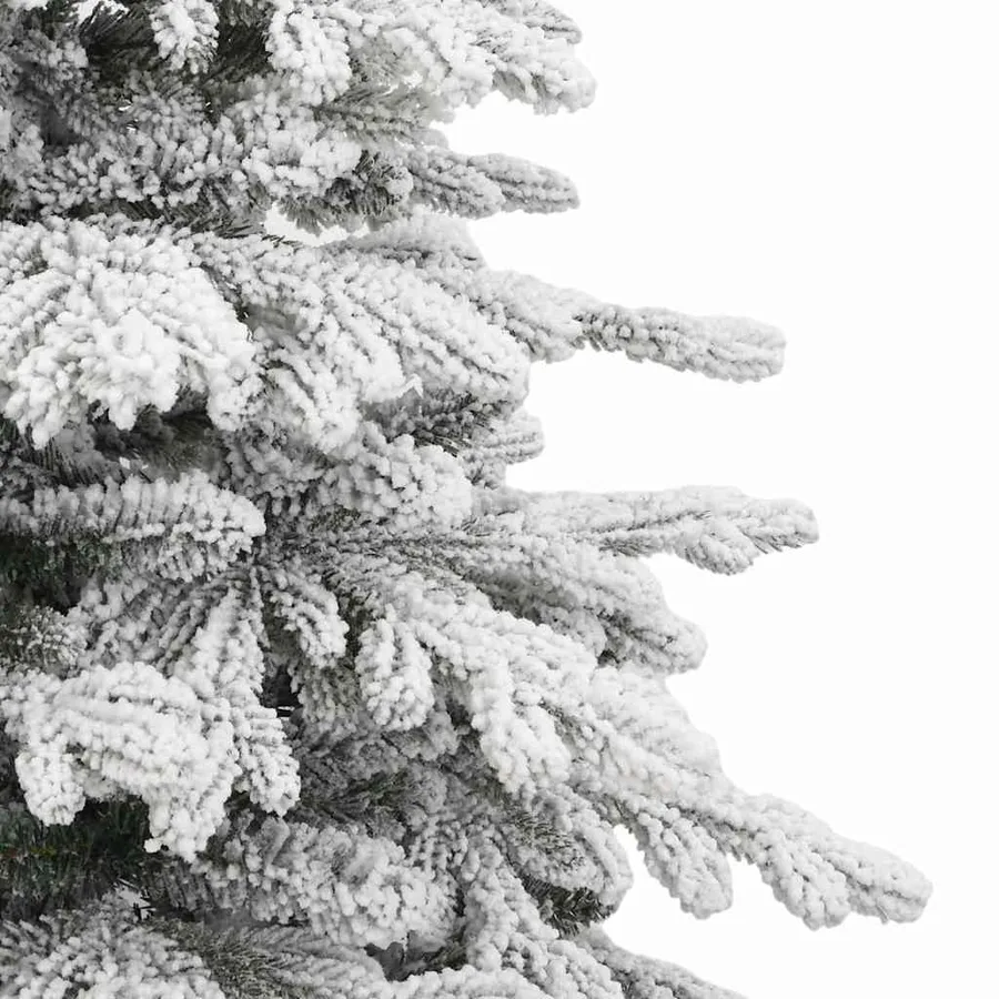 Sapin de Noël Artificiel à Branches Articulées Blanc 210 cm - 8