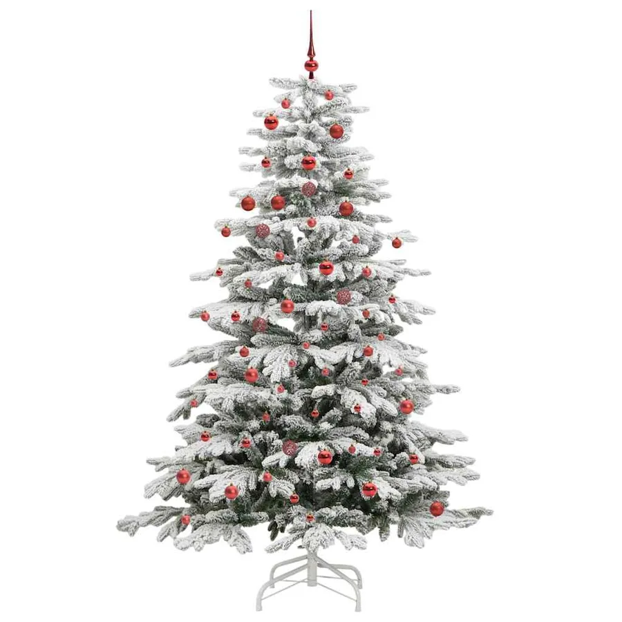 Sapin de Noël Artificiel à Branches Articulées Blanc 210 cm - 3