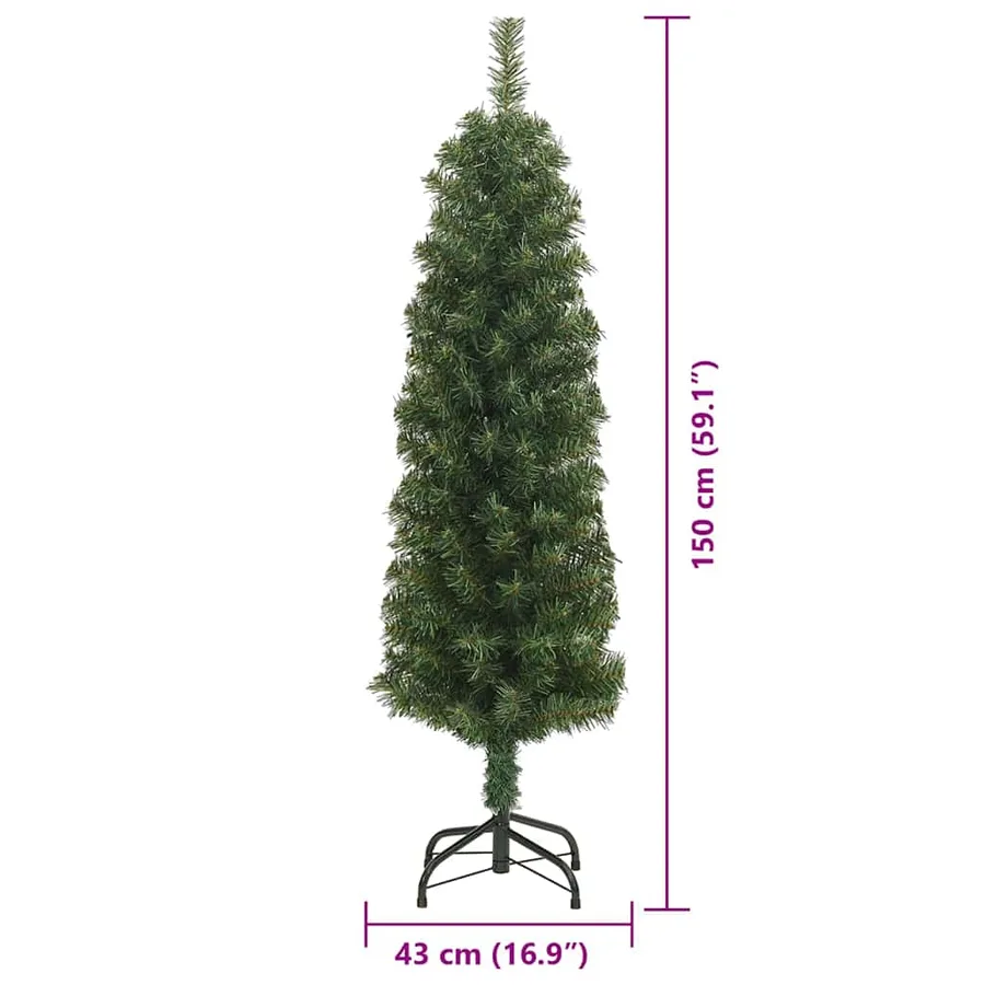 Sapin de Noël artificiel Vert 150 cm PVC et acier et plastique - 14