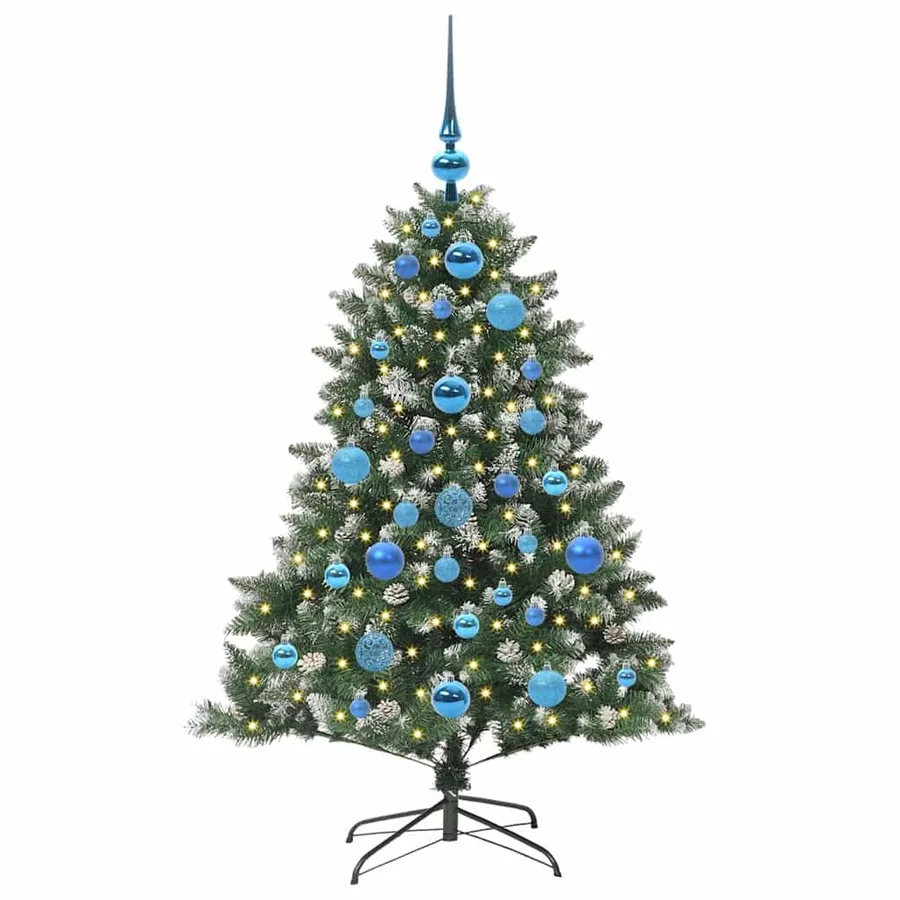 Sapin de Noël artificiel Vert 120 cm PVC, plastique et acier - 3