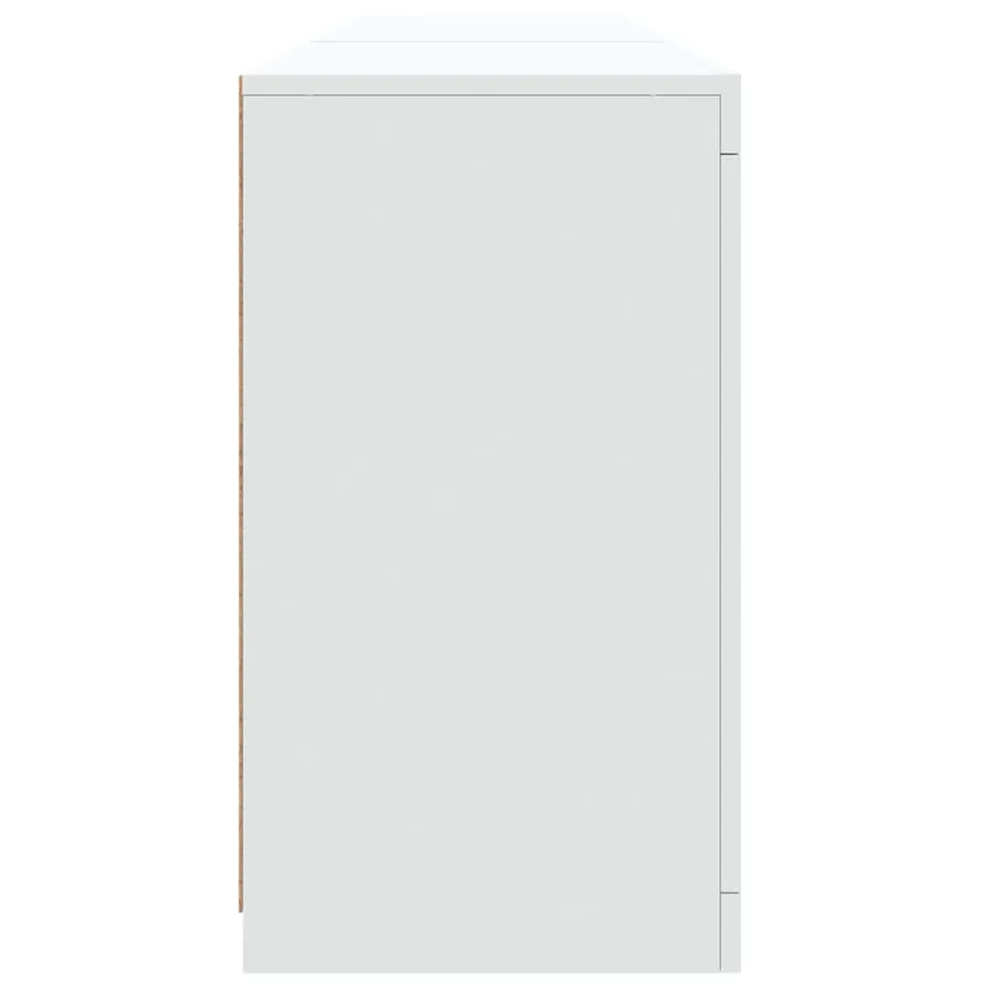 Buffet avec lumières LED blanc 181,5x37x67 cm - 8