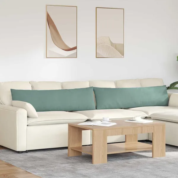 Coussins de canapé 2 pcs Vert Mer 145 x 40 cm