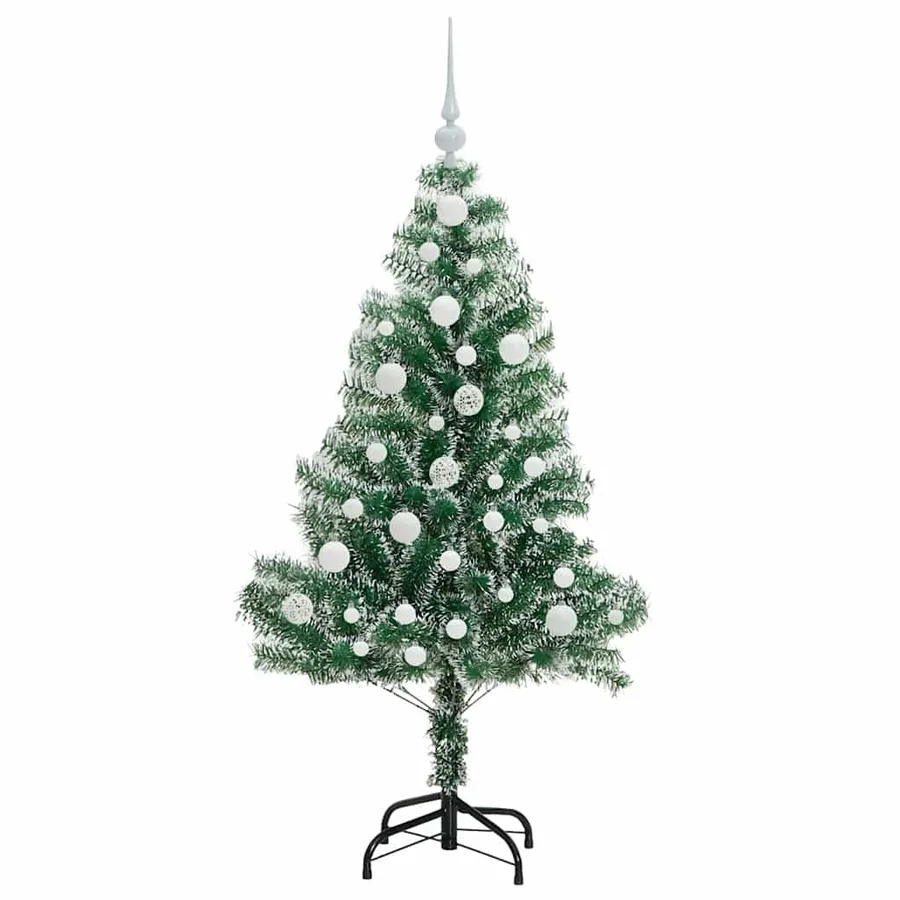 Arbre de Noël artificiel floconné de neige avec lumière LED - 4