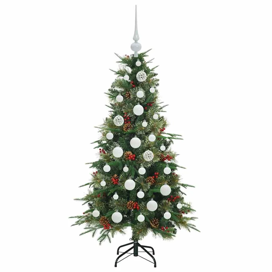 Sapin de Noël Artificiel à Branches Articulées Vert 120 cm - 4