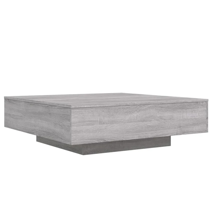 Table basse sonoma gris 100x100x31 cm bois d'ingénierie - 7