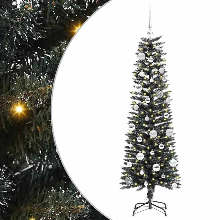 Sapin de Noël artificiel Vert 150 cm PVC, plastique et acier - 2