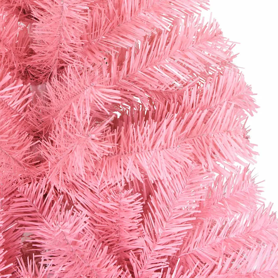 Sapin de Noël avec 150 LED avec support Rose 150 cm PVC - 10
