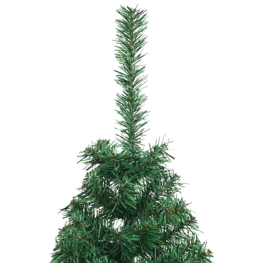 Sapin de Noël artificiel pré-éclairé Vert 120 cm PVC - 12