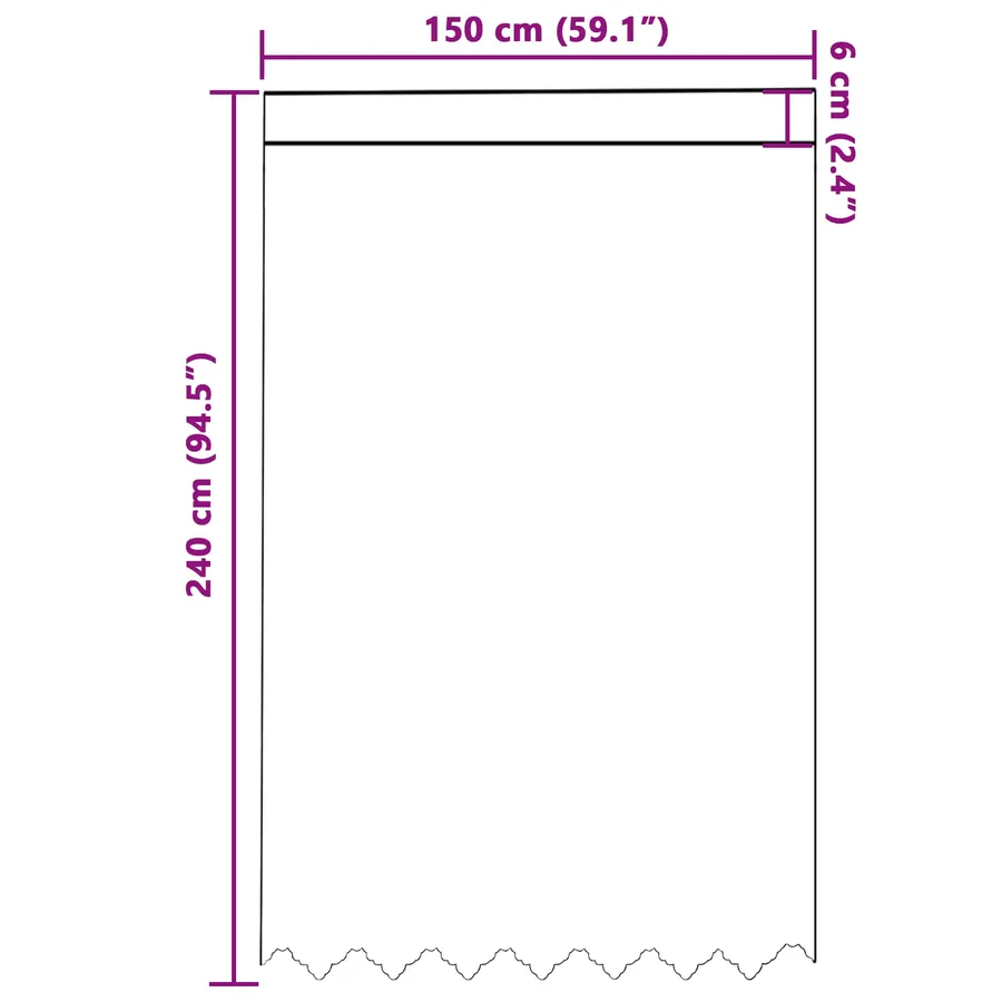 Rideau en Dentelle Blanc 150 x 240 cm Polyester - 8
