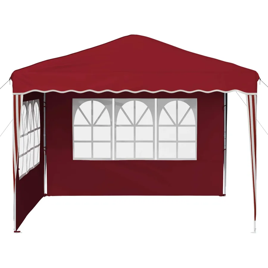 Tente de fête pop-up 288 x 288 x 245 cm Bordeaux Tissu Oxford - 6