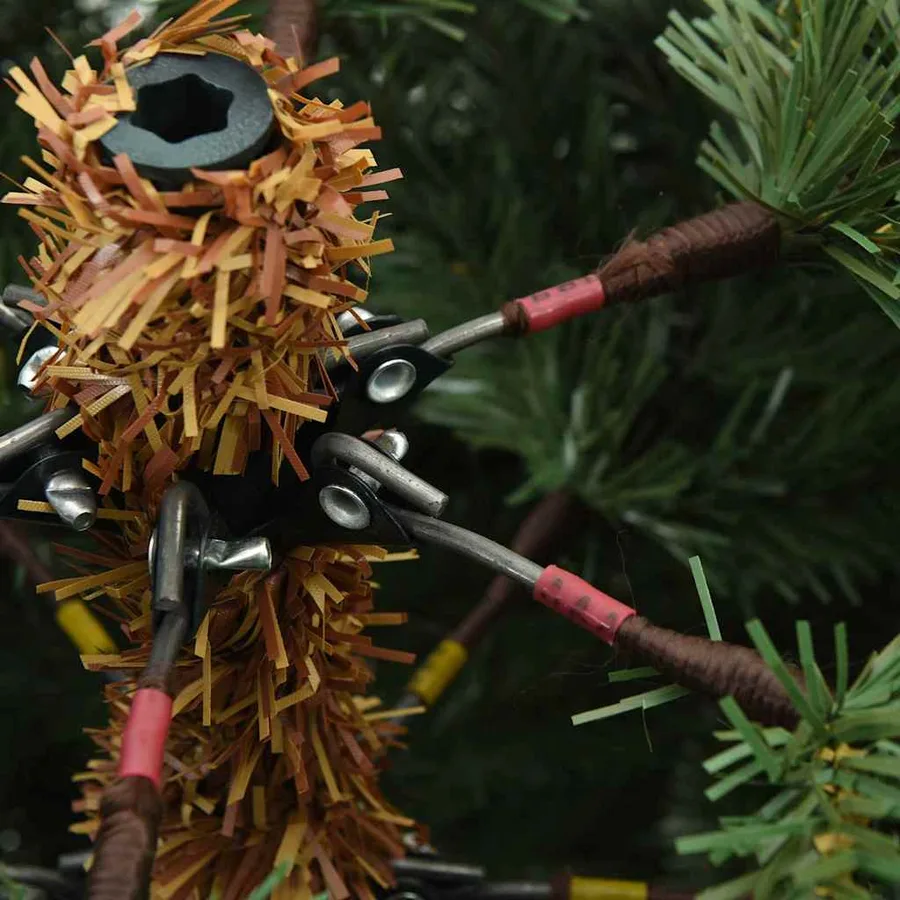 Sapin de Noël Artificiel à Branches Articulées Vert 150 cm - 17