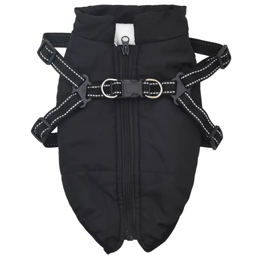 Manteau pour chien Noir L40 Fleece et Polyester - 2
