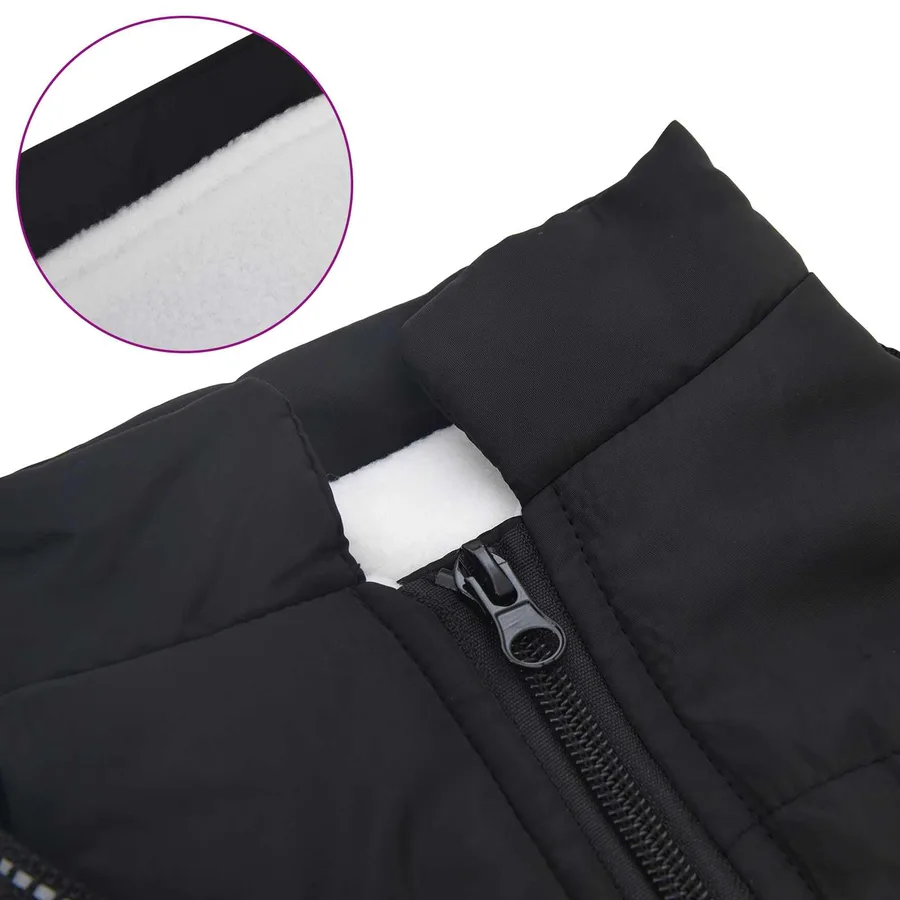 Manteau pour chien Noir L40 Fleece et Polyester - 7