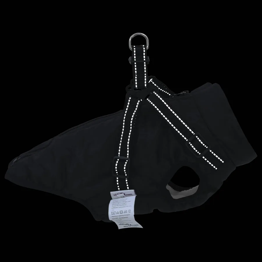 Manteau pour chien Noir L40 Fleece et Polyester - 9