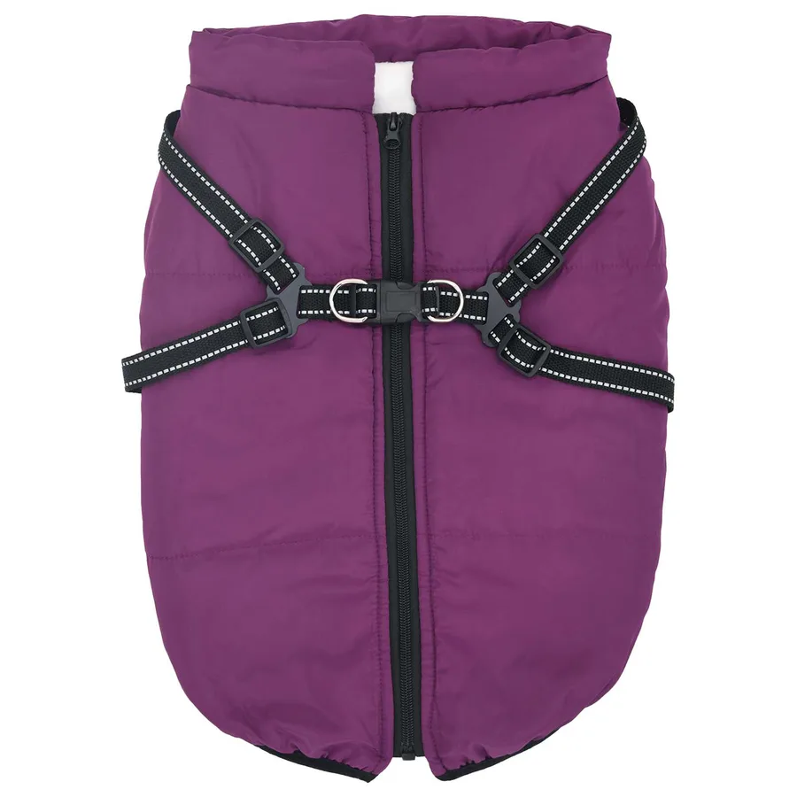 Manteau pour chien Pourpre L52 Fleece et Polyester - 2